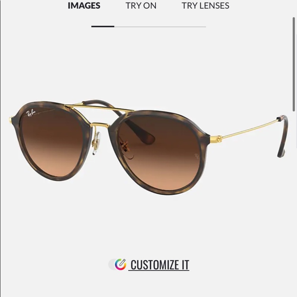 Rayban RB4253 gradient + tortoise sunglasses